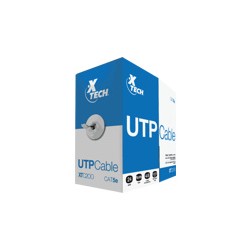 Xtech - Cable al por mayor - RJ-45 (M) a RJ-45 (M) - 305 m - UTP - CAT 5e - gris