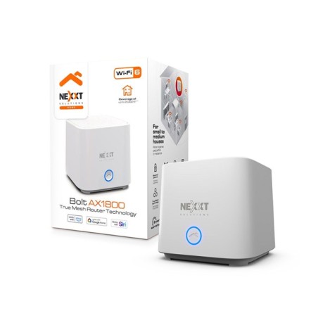 Nexxt Solutions Home - Router - Wireless Mesh - 802.11a/b/g/n/ac/ax - Desktop - Mesh router AX1800