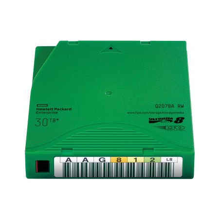 HPE RW Data Cartridge - LTO Ultrium 8 - 12 TB / 30 TB - verde - para StoreEver LTO-8 Ultrium 30750, LTO-8 Ultrium 30750 TAA