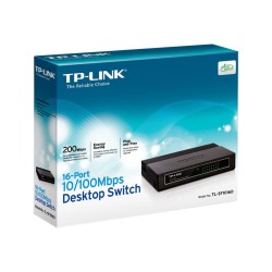 TP-Link TL-SF1016D 16-Port 10/100Mbps Desktop Switch - Conmutador - 16 x 10/100 - sobremesa