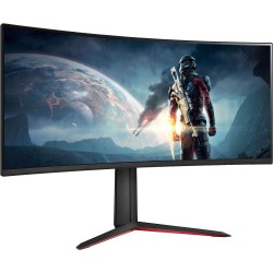 LG - LED-backlit LCD monitor - Curved Screen