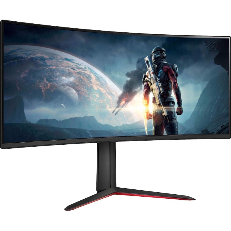 LG - LED-backlit LCD monitor - Curved Screen