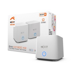 Nexxt Solutions Home - Router - Wireless Mesh - 802.11a/b/g/n/ac/ax - Desktop - Mesh routerAX18002pk