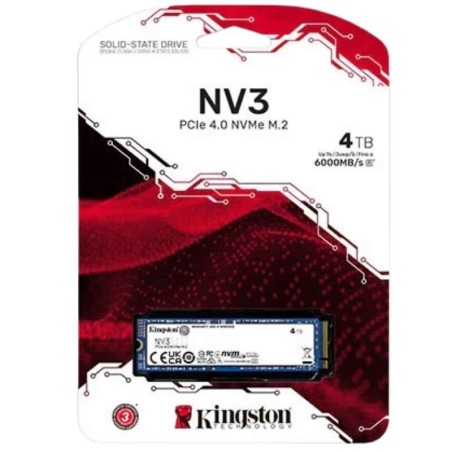 Kingston - Internal hard drive - 4 TB - Solid state drive - NV3 M.2 2280 NVMe