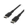 Belkin BoostCharge - Cable USB - 24 pin USB-C (M) a 24 pin USB-C (M) - 1 m - negro