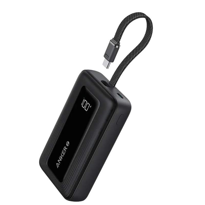 Anker - powerbank - Lithium - Para -- - 10k 30w cable C Negro