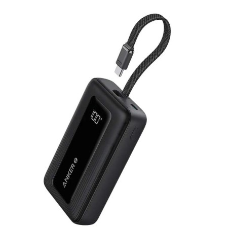 Anker - powerbank - Lithium - Para -- - 10k 30w cable C Negro