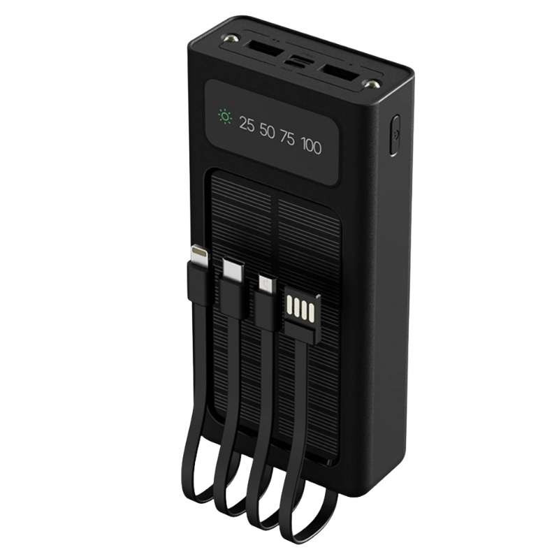 Xtech XPB-200 - Solar Power Bank - 24 pin USB-C / 4 pin USB Type A / 5 pin Micro-USB Type A - 24 pin USB-C / 4 pin USB Type A / 