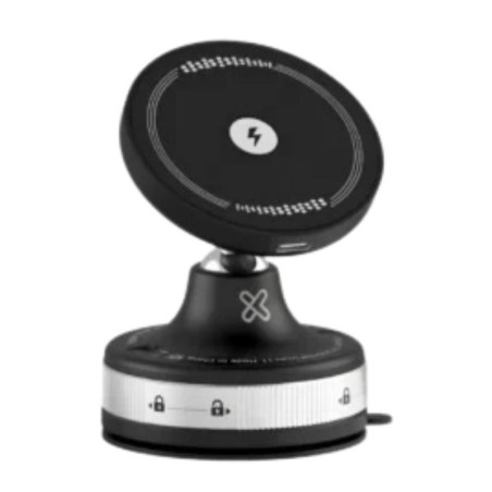Klip Xtreme - Car wireless charging holder - 15 Watt - 24 pin USB-C - Cellular phone / Wireless earbuds / Apple AirPods / Apple 