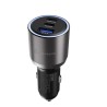 Klip Xtreme KCC-140 - Car power adapter - 140 Watt - 2 x 24 pin USB-C / 9 pin USB Type A - Cellular phone / Tablet - Car - Para 