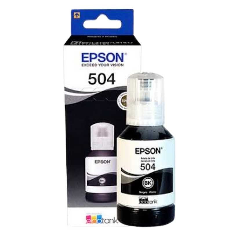 Epson 504 - 127 ml - negro - original - recarga de tinta - para EcoTank L4150, L4160, L4260, L6161, L6171, L6191, L6270; EcoTank