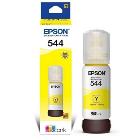 Epson 544 - 65 ml - amarillo - original - recarga de tinta - para EcoTank L1110, L1210, L3110, L3150, L3210, L3250, L3260, L5290