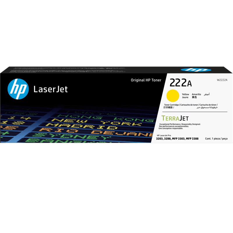 HP - 222A - Toner cartridge - Yellow - ORIGINAL LASERJET TONER CART