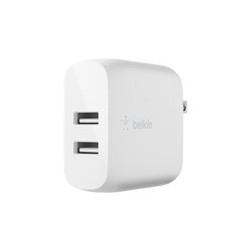 Belkin - - 24 vatios - 4.8 A - 2 conectores de salida (USB) - blanco