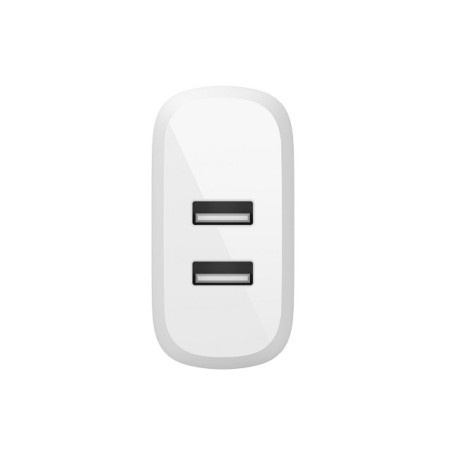Belkin - Cargador de pared - 24 vatios - 4.8 A - 2 conectores de salida (2 x USB) - en el cable: USB-C