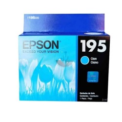 Epson T195 - Cián - original - cartucho de tinta - para Expression XP-101, XP-201, XP-211