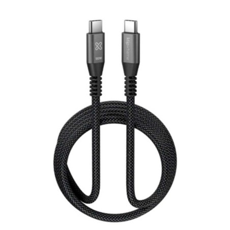 Klip Xtreme - USB cable - 24 pin USB-C - 3 m - Black - 100W Braided Fast charging