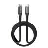 Klip Xtreme - USB cable - 24 pin USB-C - 3 m - Black - 100W Braided Fast charging