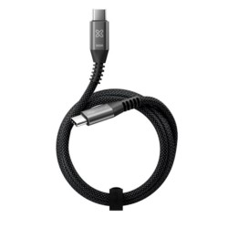 Klip Xtreme - USB cable - 24 pin USB-C - 3 m - Black - 240W Braided Fast Charging