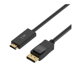Xtech - Display cable - DisplayPort DP - HDMI - 3 m - Black - DP (m) to HDMI (m) XTC-359