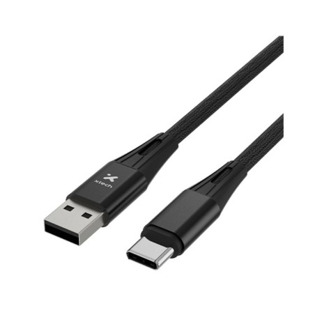 Xtech - USB cable - 4 pin USB Type A - 24 pin USB-C - 1.8 m - Black - Braided-XTC-512