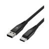 Xtech - USB cable - 4 pin USB Type A - 24 pin USB-C - 1.8 m - Black - Braided-XTC-512
