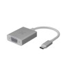 Xtech - Display adapter - USB Type C - VGA - Aluminum silver - XTC-552