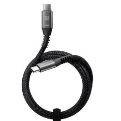 Klip Xtreme - USB cable - 24 pin USB-C - 1.8 m - Black - 60W Braided Fast charging