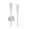 Belkin BoostCharge - Cable Lightning - 24 pin USB-C macho a Lightning macho - 3 m - blanco