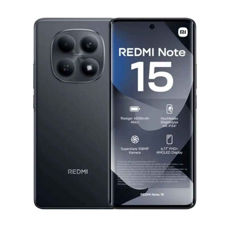 Xiaomi Redmi Note 15 - Smartphone - Android - 512 GB - Black - Touch - US