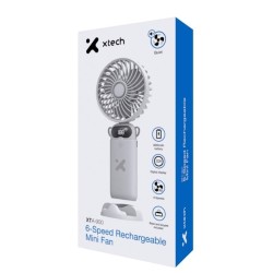 Xtech XTA-900 - Cooling fan - 6-Speed Rechargeable Mini Fan