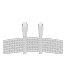 Belkin BoostCharge - Cable Lightning - 24 pin USB-C macho a Lightning macho - 3 m - blanco