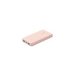 Belkin - Cargador portátil - 10000 mAh - 18 vatios - 3 conectores de salida (24 pin USB-C, 2 x USB) - oro rosa