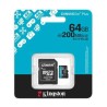 Kingston - Flash memory card - SDHC Memory Card - 64GB microSDXC Canvas Go Plus