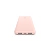 Belkin - Cargador portátil - 10000 mAh - 18 vatios - 3 conectores de salida (24 pin USB-C, 2 x USB) - oro rosa