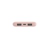 Belkin - Cargador portátil - 10000 mAh - 18 vatios - 3 conectores de salida (24 pin USB-C, 2 x USB) - oro rosa