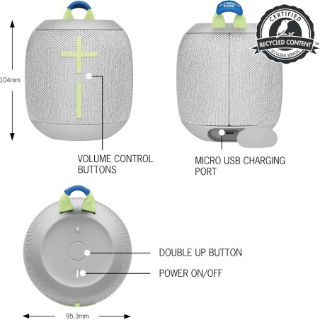 Ultimate Ears WONDERBOOM 3 - Altavoz - para uso portátil