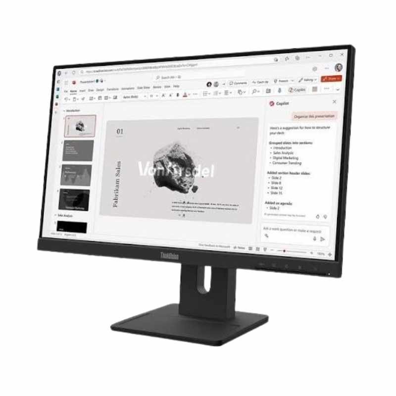 Lenovo ThinkVision E22-40 - WLED - 21.5" - 1920 x 1080 - IPS - VGA / HDMI / DisplayPort - Raven Black - 3-year warranty