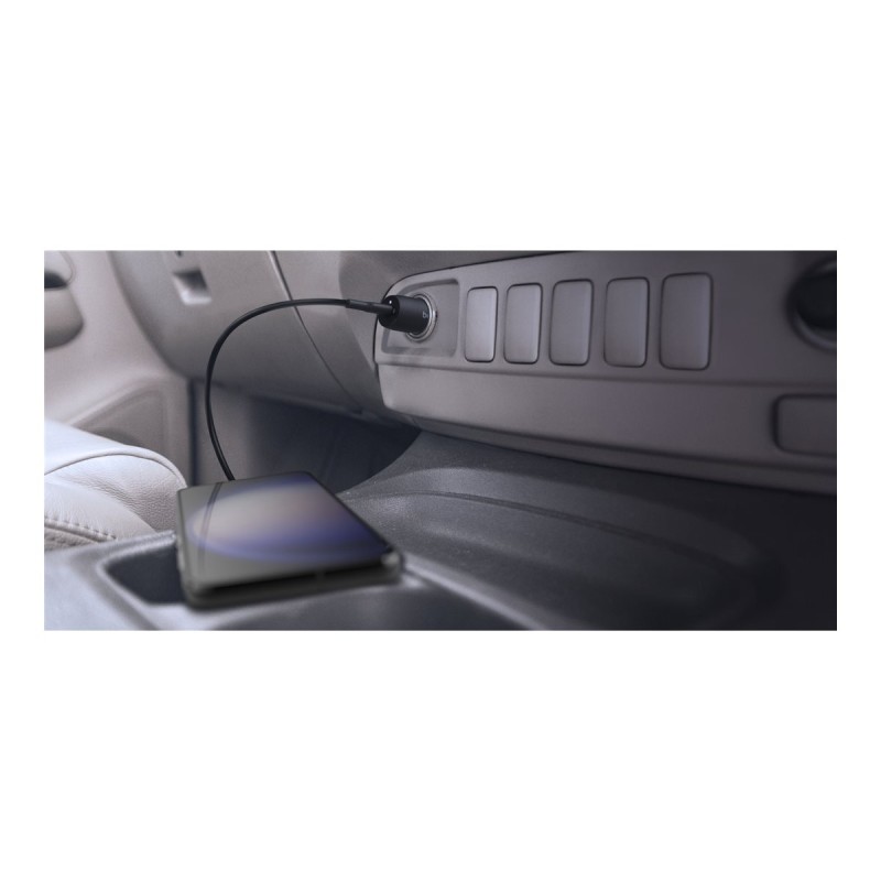 Belkin - Adaptador de corriente para el coche - 30 vatios - 3 A - Fast Charge, Suministro de energía 3.1 (24 pin USB-C) - negro