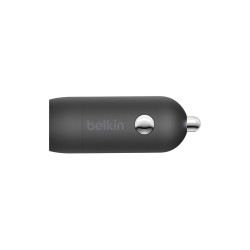 Belkin - Adaptador de corriente para el coche - 30 vatios - 3 A - Fast Charge, Suministro de energía 3.1 (24 pin USB-C) - negro
