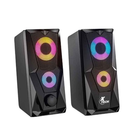 Xtech - Altavoces - 2.0 canales - Negro - Gaming con luz LED XTS-131