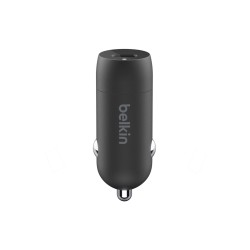 Belkin - Adaptador de corriente para el coche - 30 vatios - 3 A - Fast Charge, Suministro de energía 3.1 (24 pin USB-C) - negro