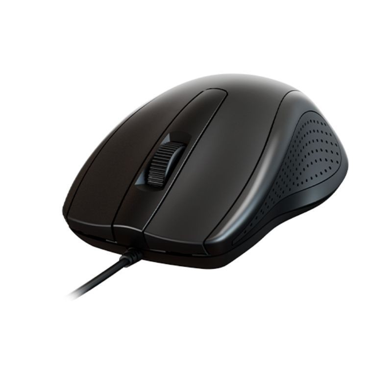 Xtech - XTM-206 - Mouse - USB - Wired - Black - Ambidextrous 3Button 1200 dpi