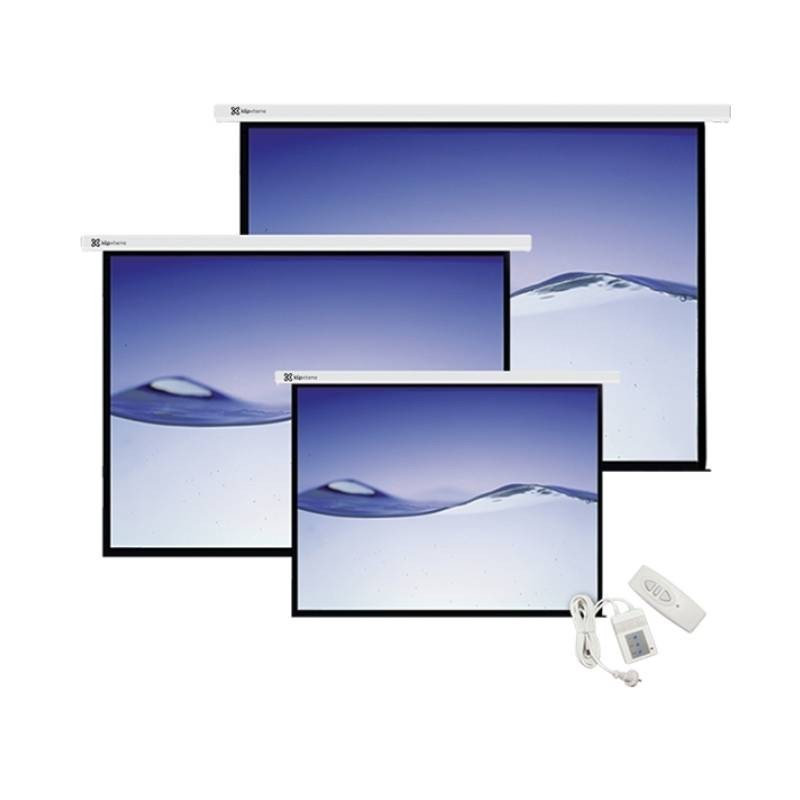 Klip Xtreme KPS-502 - Pantalla de proyección - instalable en el techo, instalable en pared - motorizado - 100" (254 cm) - 4:3 - 