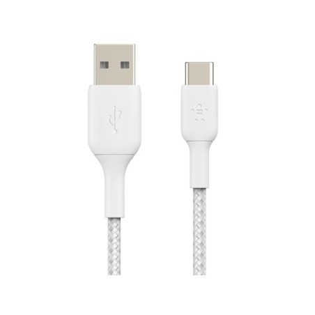 Belkin - Cable Braided - USB-C to USB-A Cable 2M WH