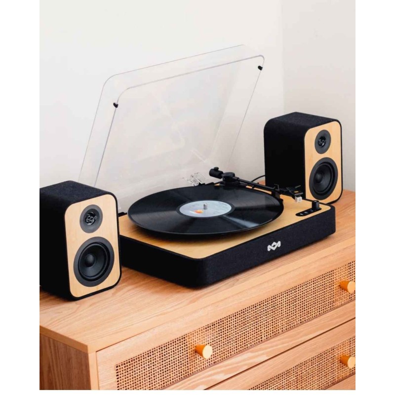 House of Marley - Turntable - Revolution with speakers