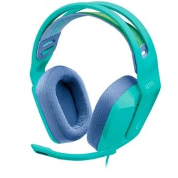 Logitech G G335 Wired Gaming Headset - Auricular - tamaño completo - cableado - conector de 3,5 mm - menta - certificado Discord