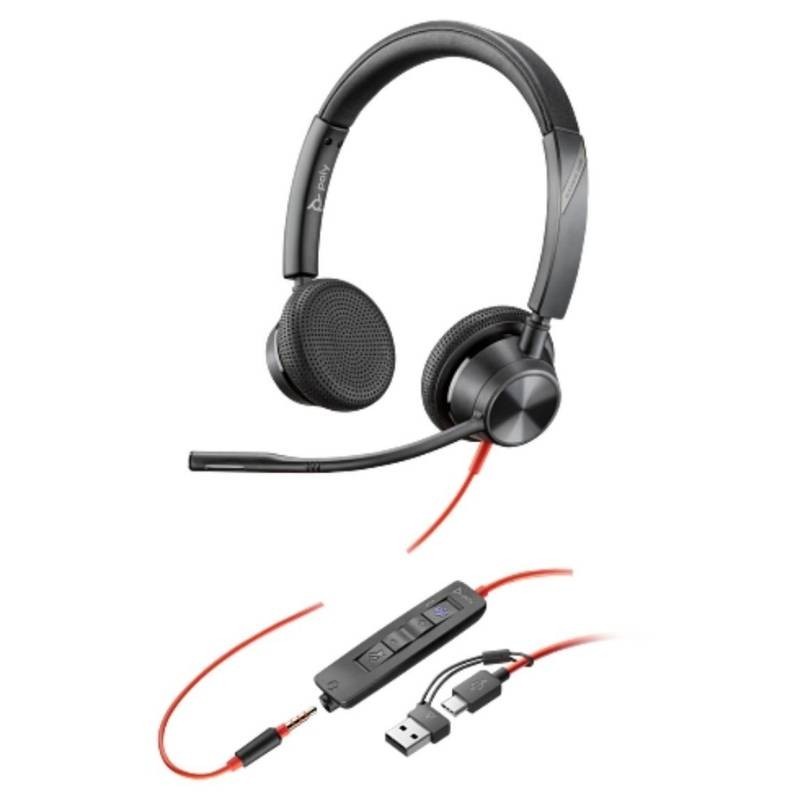 POLY - Headphones - Blackwire 3325 Stereo Microso