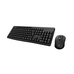 Xtech - Keyboard and mouse set - Wireless - Spanish - USB - Black - 2.4 GHz - Black XTK-311S