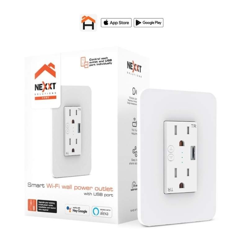 Nexxt Solutions Connectivity - Wall outlet USB
